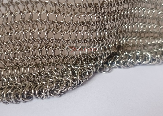 金属の網のカーテンとして0.53x3.81mmのステンレス鋼Chainmailリング網の使用