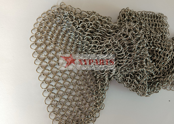 溶接されたタイプ ステンレス鋼のチェーン・メール リング網は7mmの網によっておおう
