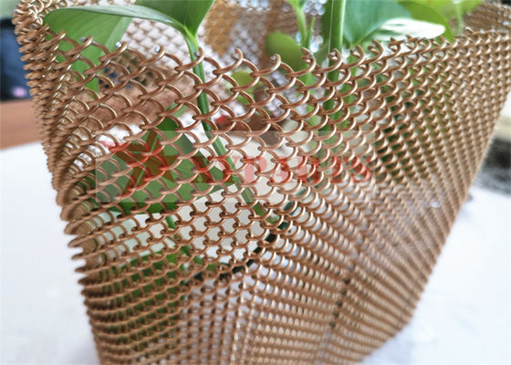 陽極酸化のアルミニウム コイルの金属の網のカーテンの内部の外部の装飾