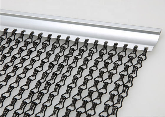銀製の揺らめくアルミニウム鎖のカーテンの反静的で適用範囲が広い段階の背景幕