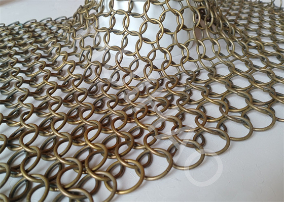 設計および製造のステンレス鋼 リング金属の網のカーテン1.2x10mm