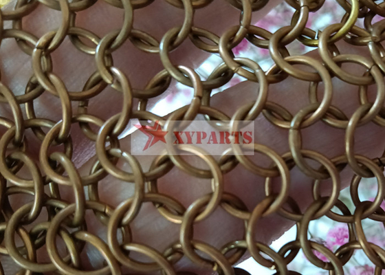 真鍮/銅手によって編まれるリング網は壁の装飾およびカーテンのためにおおう