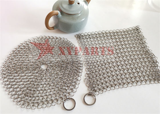SUS316はChainmailの鋳鉄鍋のスクラバーの食品等級を鳴らす
