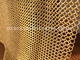 建築設計のための金色のWm Serie Chainmailリング網のカーテン