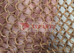 1.5 MMワイヤー直径の銅背景の装飾のためのチェーン編みこみのリング網