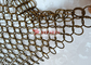 手で編まれる方法インテリア・デザインの金属リング網のカーテン