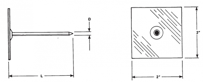 ステンレス鋼の導管組織防蝕0のための自己接着絶縁材ピン